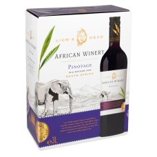 Vīns "African Winery" Pinotage 3.0l 12.5% sauss sarkans